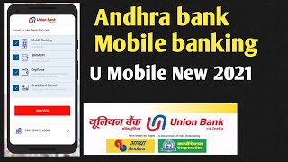 Andhra bank U mobile banking new registration || \u0026 Corporation Bank mobile banking