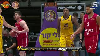 Tyrus Mcgee Points in Hapoel Unet-Credit Holon vs. Hapoel Jerusalem