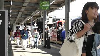 🔴SLおが・一般向け無料試乗会【JR東日本秋田支社】秋田駅構内・出発の様子❗　2019年10月10日！