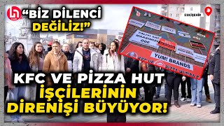 KFC ve Pizza Hut işçilerinden Eskişehir’de eylem: “Tek isteğimiz haklarımız”