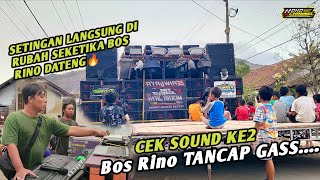 BOS RINO RUBAH SETINGAN CEK SOUND KE2 TAMBAH EDANN 🔥