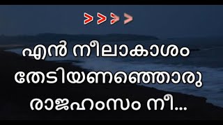 En Neelakasham Karaoke With Lyrics