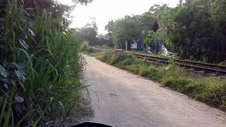 Sri Lanka Railway M7 806 Galle Beliaththa Office Train Near Polwathumodara Railway Station