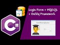 C# Simple Login Form + MYSQL + Entity Framework
