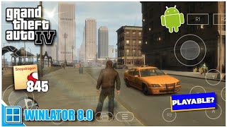 GTA IV Android Gameplay Winlator 8.0 Latest | Tested on Snapdragon 845 + Settings!