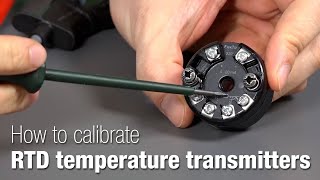 How to calibrate RTD temperature transmitters - Beamex