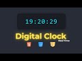 Build a STUNNING Digital Clock with HTML, CSS & JavaScript