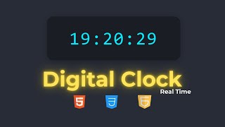 Build a STUNNING Digital Clock with HTML, CSS & JavaScript