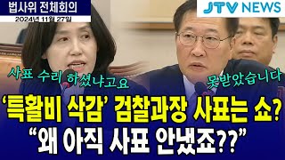 '특활비 삭감' 검찰과장 사표는 쇼? 왜 아직 사표 안 냈죠?