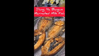 Frying DAING NA BANGUS (Marinated Milk Fish) From The Philippines #food #foodie #shorts #fish