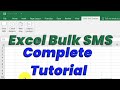 Excel se Bulk SMS send kaise kare | Excel Bulk SMS Tutorial in hindi | Excel se sms kaise bheje