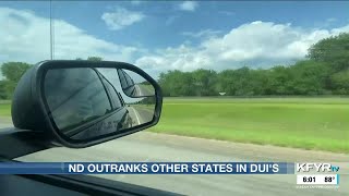 ND ranks above most states in DUI arrests