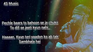 Tujhe Boolna To Chaha,full lyrics song,|Jubin Nautiyal|Manoj Mustansir|
