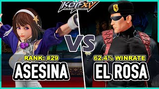 KOF XV 🔥 Shermie Asesina (Athena/Leona/Shermie) vs El Rosa (Heidern/O.Yashiro/Dinosaur) 🔥 Steam