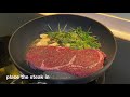 pan seared sirloin steak