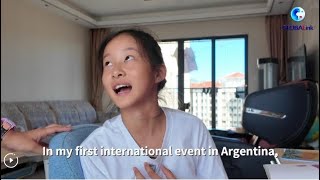 China's youngest Olympian Zheng, 11, aims \