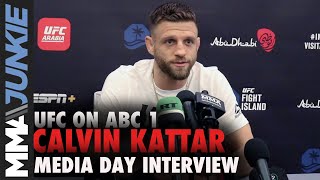 Calvin Kattar details history sparring Nate Diaz | UFC on ABC 1 pre-fight media day