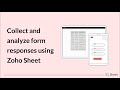 Collect and analyze form results using Zoho Sheet