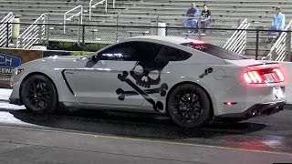 First !! 2016 Shelby GT350 Drag Video with Nitrous - Road Test TV ®