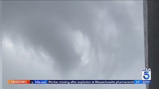 Brief tornado that hit Carson and Compton captured on video