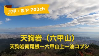 天狗岩（六甲山）天狗岩南尾根〜六甲山上〜油コブシ