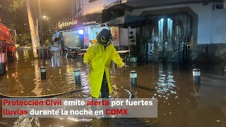 Emiten Alerta Naranja por fuertes lluvias durante la noche