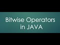 13  Bitwise Operators