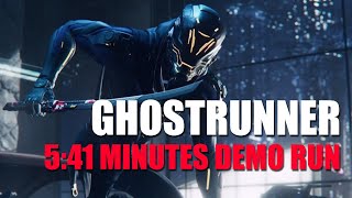 Ghostrunner demo gameplay - 5:41 run