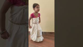 Onam celebrations\u0026#aaniya #preschool #cutebaby #cute #keralakutty#