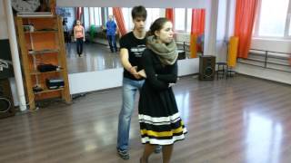 LINDY HOP Beginners. Sarasonov Oleg \u0026 Staroverova Anastasia 2017.02.05