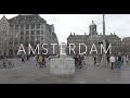 4K | Amsterdam - Enjoy the WALK from Dam Square to Anne Frank's house [ 60 FPS ]