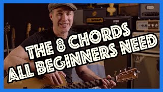 The 8 Essential Beginner Chord Grips | Beginner Guitar Lesson 8.1 | Justin Guitar
