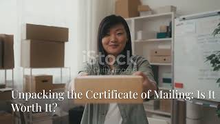 Unpacking the Certificate of Mailing