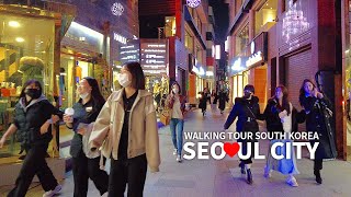 [4K] SEOUL CITY - Weekday Evening Walk Gangnam Apgujeong Rodeo Street in Seoul, South Korea, Travel