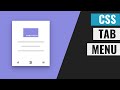 [ HTML | CSS ]  Amazing Tab Menu