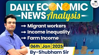 Daily Economic News Analysis | 6th January 2025 | Economic Current Affairs