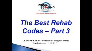 Target Coding Best Rehab Codes 3