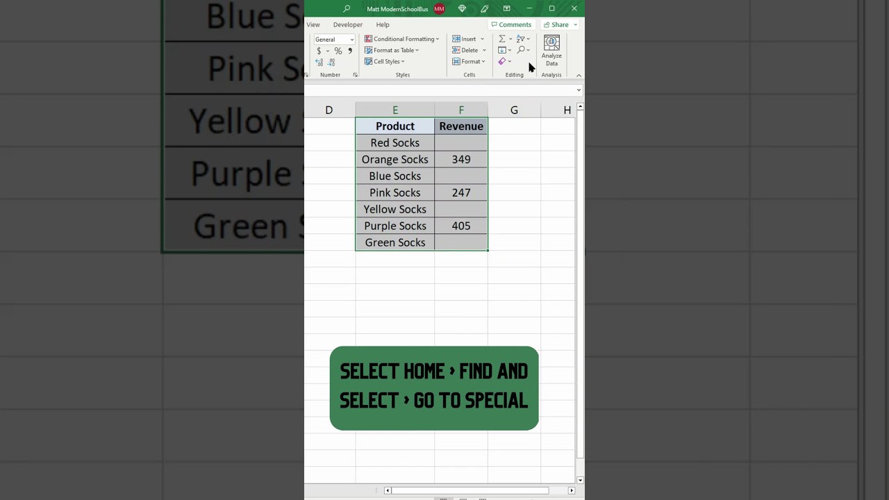 How To Hide Blank Cells In Excel - YouTube