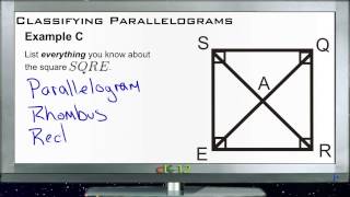 Classifying Parallelograms: Examples (Basic Geometry Concepts)