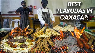 MUST TRY Street Food in Oaxaca Mexico - TLAYUDAS BBQ FEAST & ENMOLADAS + OAXACAN MEXICAN STREET FOOD