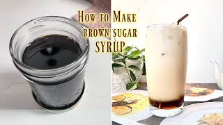 How to Make Brown Sugar Syrup for Drinks