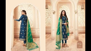 Nitya Silk Jacquard Designer Suit Collection Single pc|| Latest Design of nitya party wear suit 2021