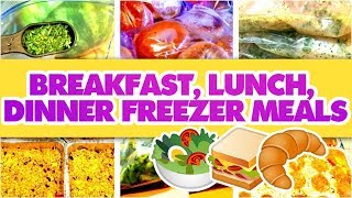 LARGE FAMILY FREEZER COOKING DAY | Breakfast, Lunch, Dinner Freezer Meals