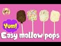 4 EASY MARSHMALLOW POPS! Oreo, S'mores, rainbow sprinkles and skittles! Baking with Grandma Series