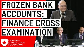Cross Examination about Frozen Bank Accounts - POEC - Department of Finance Panel