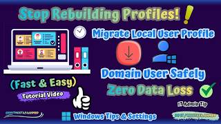 Workgroup To Domain Migration Made Easy | Keep All User Profile Data & Settings (NO Data Loss) 👍