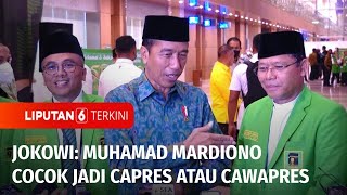 Presiden Jokowi Menilai Ketua Umum PPP Muhamad Mardiono Cocok Capres maupun Cawapres