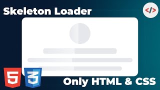 💀 Create a CSS Skeleton Loader Animation (Under 2 Minutes!)
