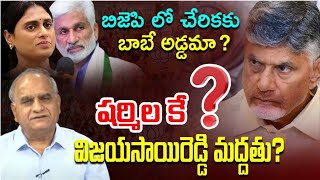 షర్మిల కు విజయసాయిరెడ్డి ఏంచెప్పారు?బిజెపి లోకి  ఎందుకెళ్ళలేదు?Vijayasai with Sharmila#telakapalli