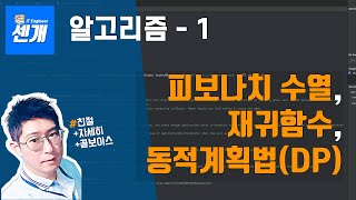 [알고리즘] 1. 피보나치 수열, 재귀함수, 동적계획법 - 센치한개발자